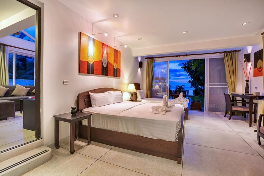 Emerald Sands - Beach Front 4 Bed Pool Villa 사무이 객실 사진