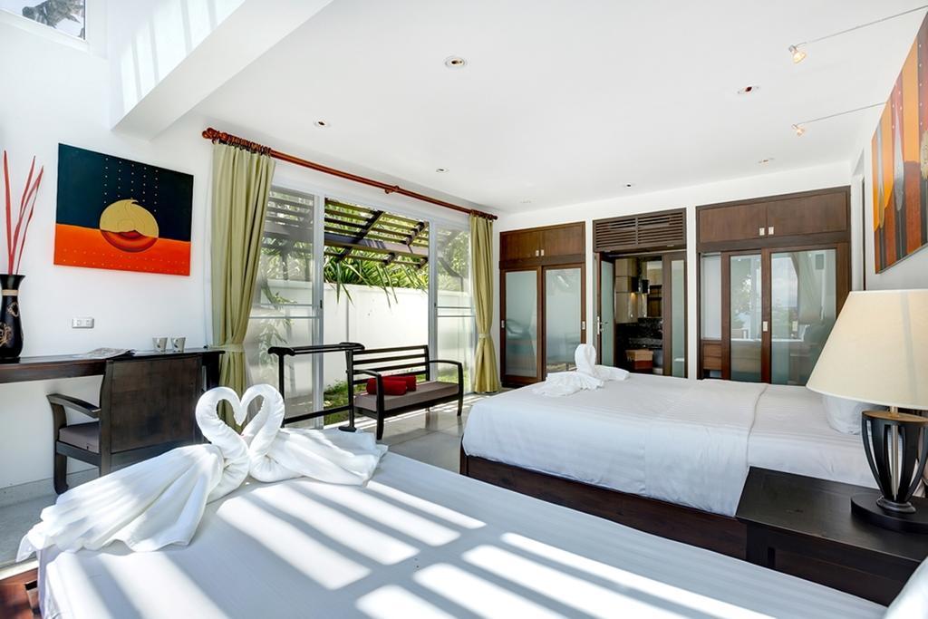 Emerald Sands - Beach Front 4 Bed Pool Villa 사무이 객실 사진
